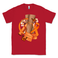 Red Kidney Cancer diva orange ribbon Classic Tee - NancyCooperArtShop