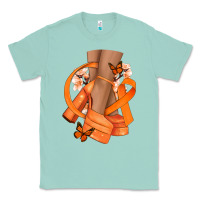 Seafoam Kidney Cancer diva orange ribbon Classic Tee - NancyCooperArtShop