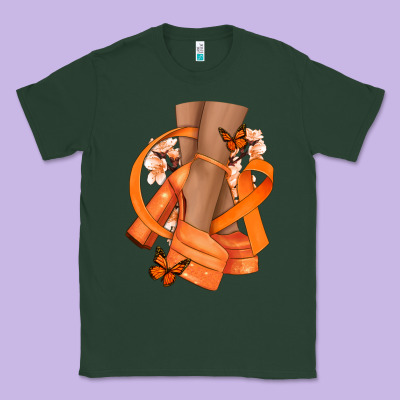 Kidney Cancer Diva Orange Ribbon Classic Tee Designed By Nancycooperartshop