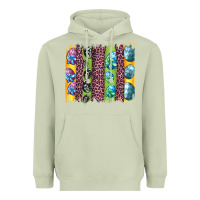 Matcha easter eggs and leopard brushstrokes Heavyweight Hoodie - Artiststas