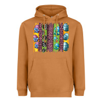 Meerkat easter eggs and leopard brushstrokes Heavyweight Hoodie - Artiststas