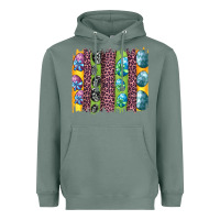 Sage easter eggs and leopard brushstrokes Heavyweight Hoodie - Artiststas