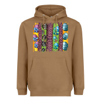 Toasted Coconut easter eggs and leopard brushstrokes Heavyweight Hoodie - Artiststas