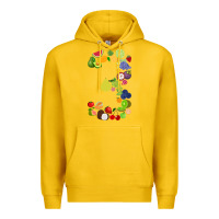 Lemon Number 3 Fruit 3rd birthday party fruit themed gift Idea Premium Hoodie - minhPixels