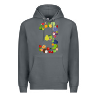 Rock Number 3 Fruit 3rd birthday party fruit themed gift Idea Premium Hoodie - minhPixels