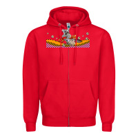Red Koala Zipper Hoodie - LillyAllenDesigns