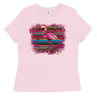 Bubblegum Pink Flamingo Christmas Ladies Tee - Bettercallsaul