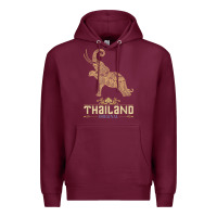 Burgundy Thai Flag Vacation Bangkok Travel Thailand Premium Hoodie - minhPixels