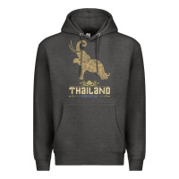 Charcoal Heather Thai Flag Vacation Bangkok Travel Thailand Premium Hoodie - minhPixels