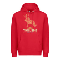 Red Thai Flag Vacation Bangkok Travel Thailand Premium Hoodie - minhPixels