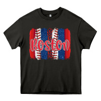 Asphalt boston baseball team spirit brushstrokes Heavy Core Tee - Artiststas