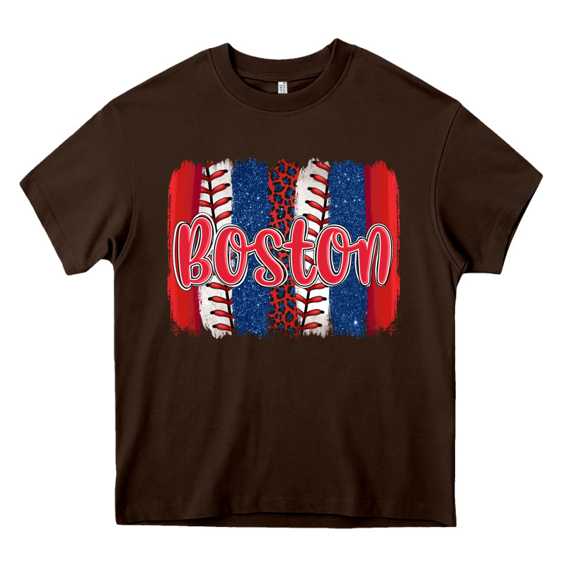 Boston Baseball Team Spirit Brushstrokes Heavy Core Tee by Artiststas | Teevron