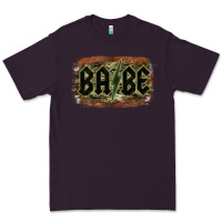 Plum Camouflage Patterned Babe Tried Premium Tee - Bettercallsaul