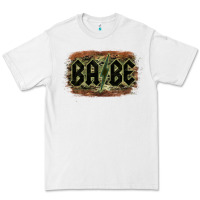 White Camouflage Patterned Babe Tried Premium Tee - Bettercallsaul