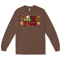 Chestnut Nana Claus Christmas Lights And Gifts mother's day Long Sleeve Tee - HowdyJamesFarm