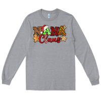 Heather Grey Nana Claus Christmas Lights And Gifts mother's day Long Sleeve Tee - HowdyJamesFarm