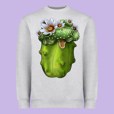 Blossfeldia Cactus Heavyweight Sweatshirt Designed By Lillyallendesigns