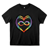Black autism heart Heavy Core Tee - Artiststas
