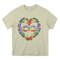 Mossy autism heart Heavy Core Tee - Artiststas