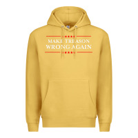 Antique Gold Make Treason Wrong Again Political Resist Lying Anti-Trump Premium Hoodie - minhPixels