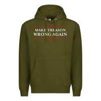 Army Green Make Treason Wrong Again Political Resist Lying Anti-Trump Premium Hoodie - minhPixels