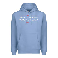 Colony Blue Make Treason Wrong Again Political Resist Lying Anti-Trump Premium Hoodie - minhPixels