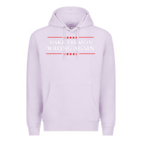 Lilac Make Treason Wrong Again Political Resist Lying Anti-Trump Premium Hoodie - minhPixels