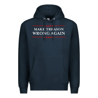 Navy Make Treason Wrong Again Political Resist Lying Anti-Trump Premium Hoodie - minhPixels