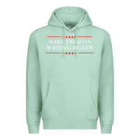 Seafoam Make Treason Wrong Again Political Resist Lying Anti-Trump Premium Hoodie - minhPixels