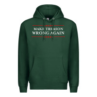 Sports Green Make Treason Wrong Again Political Resist Lying Anti-Trump Premium Hoodie - minhPixels
