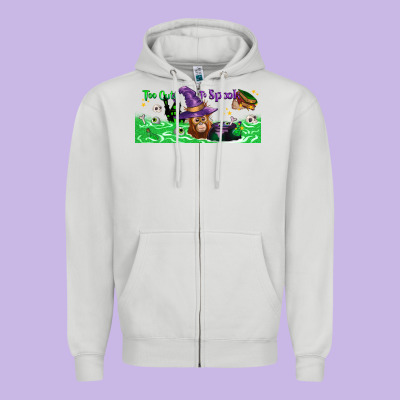 Too Cute To Spook Baby Orangutan Zipper Hoodie Designed By Lillyallendesigns