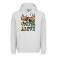 Dove Grey coffee makes me feel alive skeleton coffee cups Premium Hoodie - Jasminsmagicworld