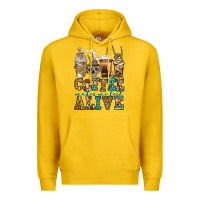 Lemon coffee makes me feel alive skeleton coffee cups Premium Hoodie - Jasminsmagicworld