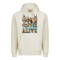 Oatmeal Heather coffee makes me feel alive skeleton coffee cups Premium Hoodie - Jasminsmagicworld