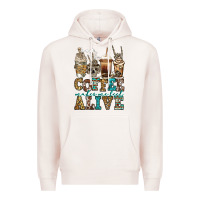 Pale Pink coffee makes me feel alive skeleton coffee cups Premium Hoodie - Jasminsmagicworld