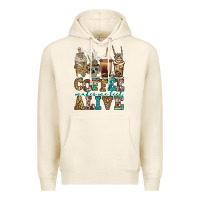 Tofu coffee makes me feel alive skeleton coffee cups Premium Hoodie - Jasminsmagicworld