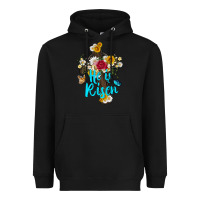 Black he is rısen with cross and butterfly Heavyweight Hoodie - Artiststas