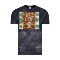 Cloud Black i can do all things through christ who strengthens Vintage Tee - TumblerDesignByShophia