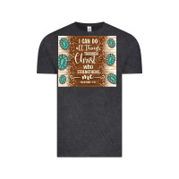 Vintage Black i can do all things through christ who strengthens Vintage Tee - TumblerDesignByShophia
