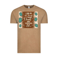 Vintage Coffee i can do all things through christ who strengthens Vintage Tee - TumblerDesignByShophia