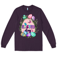 Plum Easter Day Long Sleeve Tee - CowGirlArtShop