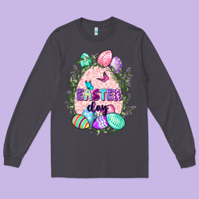 Easter Day Long Sleeve Tee Designed By Cowgirlartshop