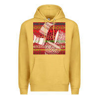 Antique Gold african drum colorful seamless pattern Premium Hoodie - BundleAndBundleShop