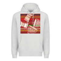 Dove Grey african drum colorful seamless pattern Premium Hoodie - BundleAndBundleShop