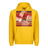 Lemon african drum colorful seamless pattern Premium Hoodie - BundleAndBundleShop