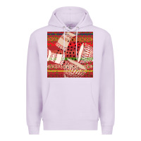 Lilac african drum colorful seamless pattern Premium Hoodie - BundleAndBundleShop