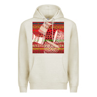 Oatmeal Heather african drum colorful seamless pattern Premium Hoodie - BundleAndBundleShop