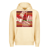Pina Colada african drum colorful seamless pattern Premium Hoodie - BundleAndBundleShop