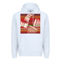 White african drum colorful seamless pattern Premium Hoodie - BundleAndBundleShop