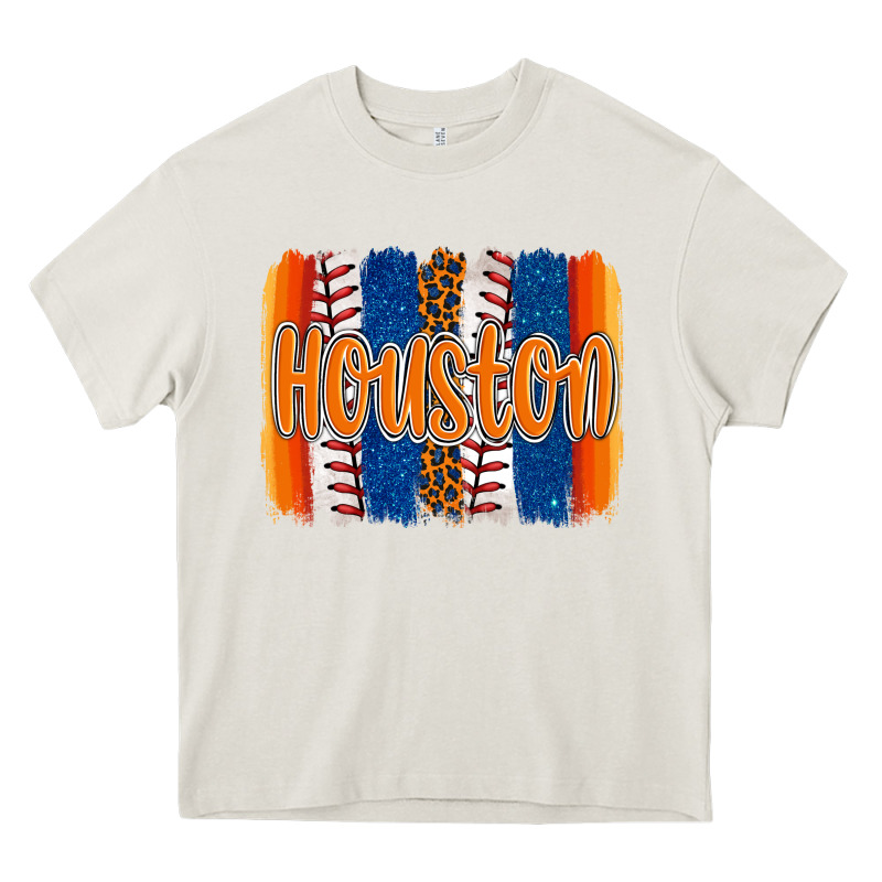Houston Baseball Team Spirit Brushstrokes Heavy Core Tee by Artiststas | Teevron